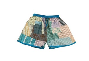 Venta al por mayor de verano para todas las estaciones de retazos Harem pantalones cortos para hombres y mujeres Cierre de cintura elástica Festival ropa para damas - Product Image 3