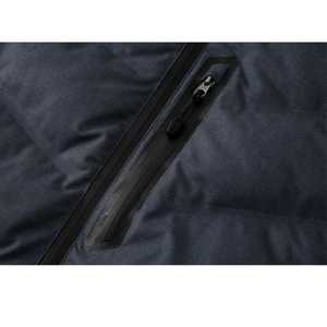 Chaqueta acolchada de alta calidad para hombre con logotipo frontal de cuello levantado de tela acolchada termosellada con túnel - Product Image 6