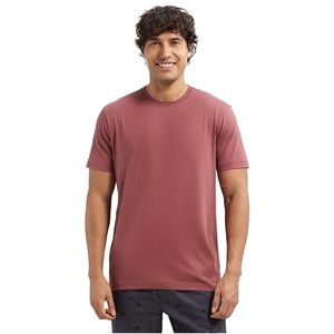 T-shirt à col rond à prise souple de couleur à la demande pour un look de confort quotidien et une utilisation sportive disponible au prix d'exportation - Product Image 1