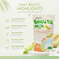 Poudre de Collagène de Melon Japonais pour Nutrition Sportive, Boisson Protéinée Instantanée, Substitut de Repas Instantané pour le Soutien Énergétique et la Performance Physique