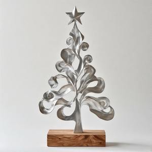 OrnaTree AuraBranch EternaBloom, escultura de árbol de Metal decorativa hecha a mano para el hogar y la Oficina - Product Image 1