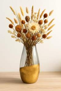 Elegant handcrafted metal flower vase <b>decorative</b> <b>centerpiece</b> for home living room <b>table</b> hotel lobby and <b>wedding</b> <b>decor</b> display - Product Image 3