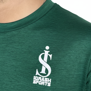 ชุดกีฬาฤดูร้อนผู้ชาย ระบายอากาศได้ดี เสื้อยืดแขนสั้นและกางเกงขาสั้น ชุดสองชิ้น ยูนิเซ็กซ์ ผ้าโพลีเอสเตอร์ผสมคอตตอน - Product Image 4