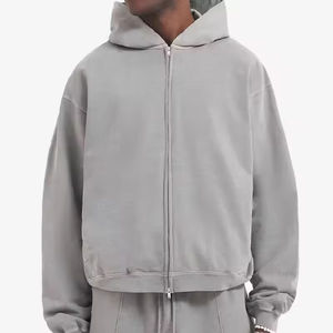 Sweat à capuche personnalisé vintage épais en Spandex/Polyester French Terry, coupe oversize à épaules tombantes, motif dessin animé tissé de haute qualité - Product Image 3