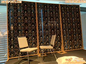 Gold Metal Candle <b>Backdrop</b> for Weddings <b>Parties</b> Fabulous Reception Night Stage Decor Event Candle Walls for Ceremony Reception - Product Image 6