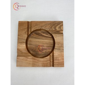 Cendrier à fumer en bois élégant personnalisé forme carrée cendrier robuste accessoires de stockage de cendres faits à la main pour Bar Restaurant - Product Image 2