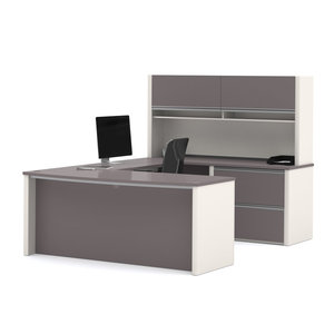 Operle Modular U-Shaped Computer <b>Desk</b> <b>DESK</b>-0063 Engineered Wood Executive <b>Desk</b> - Product Image 2