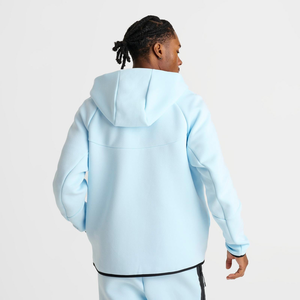 เสื้อมีฮู้ดน้ำหนักเบาสำหรับเสื้อกันหนาวมีฮู้ดน้ำหนักเบามีซิปรูดเปิดไหล่โอเวอร์ไซส์พร้อมกระเป๋าด้านหน้า - Product Image 4