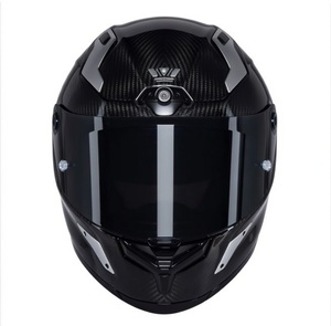Casco de Motocicleta Integral de Fibra de Carbono – Casco de Carreras Aerodinámico Estilo Depredador con Doble Visor y Carcasa de Carbono, Equipo de Seguridad - Product Image 1
