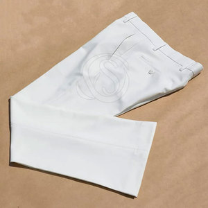 Private Label OEM Service <b>Men</b> Flare <b>Pants</b> Solid Color 100% Cotton Lightweight Casual Mid Waist Side Pockets Quick Dry Breathable - Product Image 5