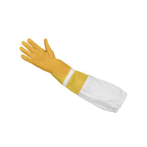 Hecho en Pakistán Guantes de trabajo de apicultura de cuero de grano de alta calidad personalizados Guantes impermeables a prueba de picaduras - Product Image 3