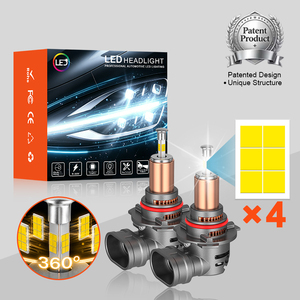 Ampoule de phare LED 4 faces Victor <span class=keywords><strong>V9</strong></span> H7 70W 7200LM 6000K 360° sans zone sombre Faisceau standard Plug and Play - Product Image 1
