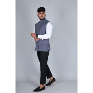 เสื้อแจ็กเก็ตผ้าลินินแท้สำหรับผู้ชายเสื้อคลุมดีไซน์เนอร์ผ้าลินินสไตล์ฮิปปี้โบฮีเมียน - Product Image 3