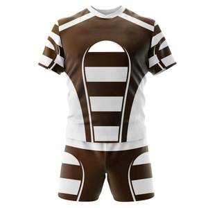Fournisseur d'usine Prix de gros Maillot de rugby pour hommes à manches courtes Imprimé Écologique Séchage rapide Vêtement de sport Respirant Jersey d'équipe - Product Image 2
