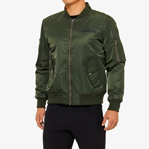 Chaqueta Bomber Casual de Invierno para Hombre, con Cierre de Cremallera, 100% Poliéster Satinado, Resistente al Viento, Ecológica, de Secado Rápido - Alta Calidad - Product Image 1