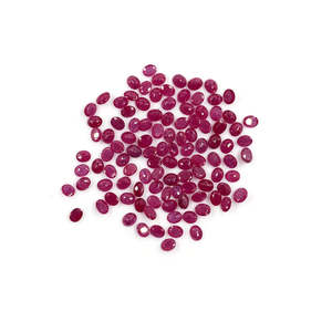 Rubis naturel du Mozambique non traité, octogones calibrés, pierres précieuses en vrac, taille coussin 3x4mm 4x5mm, poli diamant, traité thermiquement, rouge rose - Product Image 2