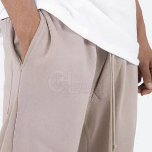 Pantalons amples décontractés tendance pour hommes, taille mi-haute, légers, en coton / Pantalons de jogging amples, style streetwear - Product Image 6