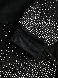 Sweat-shirts à capuche en polaire avec strass pour hommes, vêtements de rue d'hiver épais, détails entièrement scintillants, tissu de qualité supérieure, fabrication OEM, vêtements personnalisés - Product Image 6