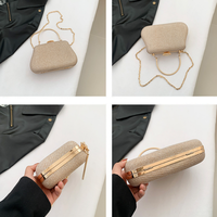 Mini sacs à bandoulière en tweed avec chaîne dorée détachable, petit sac à main de luxe vintage pour femmes, pour fêtes, mariages, usage quotidien