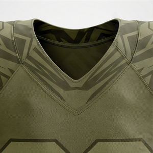 Uniforme de Fútbol Americano Personalizado por Sublimación, Ropa Deportiva Profesional, Talla Grande, Diseño de Manga Corta, Bordado, Ropa de Alto Rendimiento - Product Image 4