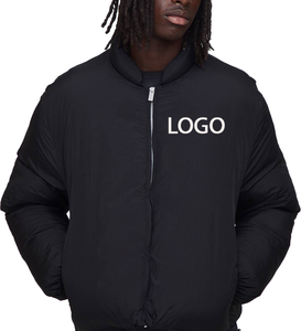 Veste d'hiver grande taille tendance 2026, confortable, coupe-vent, réversible, rembourrage en coton, légère, unie, teinte unie, propre manteau - Product Image 4