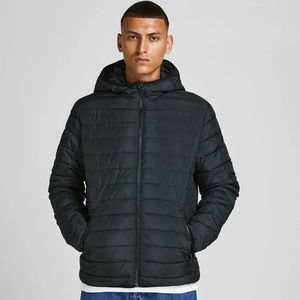 Chaqueta de Invierno para Hombre con Capucha, Tejido de Lona, Logotipo Frontal, Transpirable, de Secado Rápido, Relleno de Fibra de Poliéster de Alta Calidad - Product Image 6