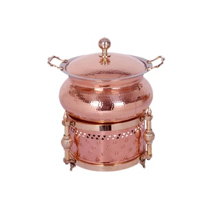 Catering <b>Server</b> Chafing Dish Silver Finishing Wedding Party Decorative Hammered <b>Food</b> Serving Chafing Dish - Product Image 5