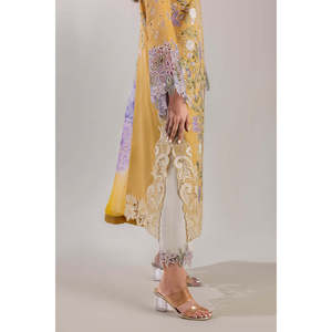 ชุดเสื้อเชิ้ตชิคานปักลาย 3 ชิ้นสำหรับผู้หญิง MUSHQ พร้อมผ้าคลุมไหล่และกางเกงปักลาย รุ่น BIC-4618 ผ้าพิมพ์ลายชีฟอง - Product Image 6