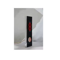 Panneau de commande circulaire à bouton-poussoir LED stabilisé en acier inoxydable traditionnel pour résidence, hôtel, appartement, villa