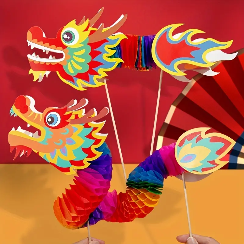 クリエイティブ中国のドラゴンのペーパークラフト思いやりのある贈り物