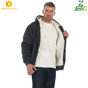 OEM Men's Winter Streetwear <b>Sherpa</b> <b>Hoodie</b> Custom Warm Unisex Thick Two Pockets Printed Polyester/Cotton Fleece Pullover - Product Image 4