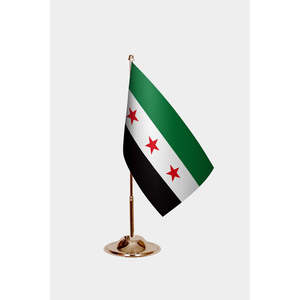 Drapeaux de bureau syriens imprimés avec graphiques numériques en coton, nylon, polyester, vinyle, soie, aluminium, pour mât de drapeau, affichage automobile et assurance - Product Image 2