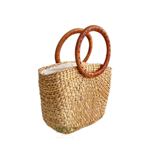 Le sac de paille brodé de tournesols au design simple et sophistiqué apporte une élégance douce aux femmes - Product Image 3