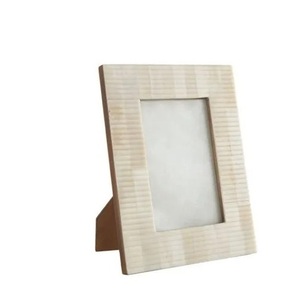 Vente chaude nouveau Design cadre Photo en bois naturel avec incrustation d'os pour mur et Table décoration de la maison utiliser approvisionnement en gros - Product Image 2