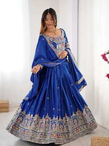 2025 Designer raffiné indien couleur blanche mariée Lehenga Choli Unstich Design mariage Lahnga Choli grossiste - Product Image 3