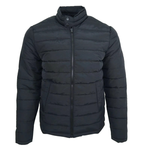 Chaqueta acolchada impermeable de invierno con cuello levantado para hombre personalizada con material de poliéster/nailon de alta calidad - Product Image 3