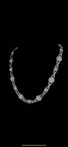 Elegante collar redondo de cadena de diamantes de moissanita de racimo para mujer, joyería de declaración de lujo helada para ocasiones especiales - Product Image 4