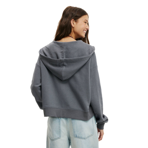 Sudadera con Capucha Personalizada para Mujer, Ligera, con Cierre Frontal, Logotipo, 100% Algodón, Transpirable, Ecológica, con Bolsillos, Mangas Largas y Cremallera - Product Image 3