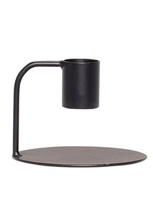 Bougeoir noir Base ronde avec un design élégant Support d'éclairage d'événement à arrivée chaude décoratif pour la fête de mariage et la maison - Product Image 3