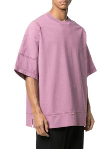 T-shirt d'été en coton pour hommes Impression DTG Streetwear Style Casual BD Prix de gros Fermeture à boutons Production en vrac - Product Image 6