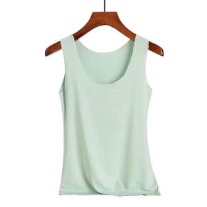 Nouveau été Design débardeur 1OO % coton bio femmes chemise décontracté respirant tendance Gym femme course maillots - Product Image 1