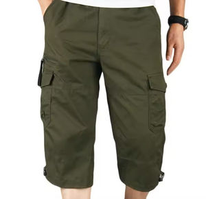 กางเกงขาสั้นกีฬาลำลองผู้ชาย OEM เอวสูง ผ้าเนื้อแน่น ยืดหยุ่น แห้งเร็ว ระบายอากาศ กันน้ำ สำหรับวิ่ง ไซส์ใหญ่ ผ้าโพลีเอสเตอร์/คอตตอน - Product Image 1