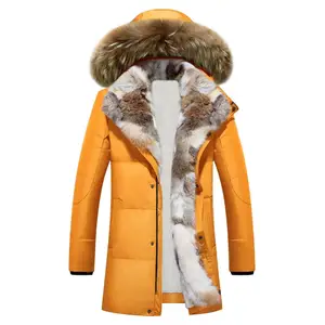 2023 amarillo cálido invierno moda abrigo chaqueta acolchada plumón de pato acolchado cálido perfecto en clima frío