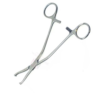 Pinzas Ortopédicas Quirúrgicas Curvas Dingman para Sujeción de Huesos |   Herramienta Médica Manual de Acero Inoxidable de Alta Calidad con Certificación CE para Huesos - Product Image 5