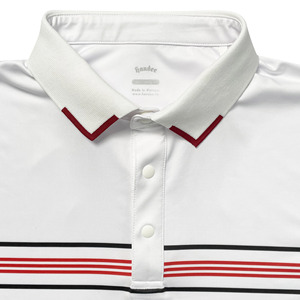 Wholesale Quick Dry Breathable Polyester for Polo Shirts for Men Customized Anti-Shrink Short Sleeve Knitted T-Shirts 220 Grams - Product Image 4