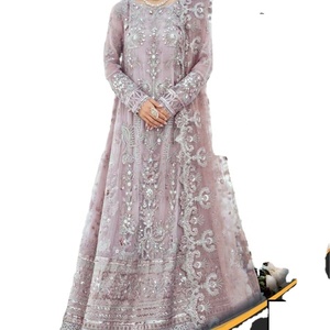 Robe en filet indien brodé Lehenga avec un travail manuel lourd avec une séquence de travail, meilleure vente 2023 - Product Image 1