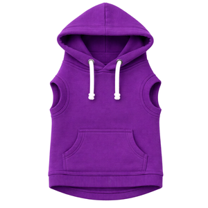 Purple <b>Dog</b> Hoodie Rich Solid Color Warm Pet Sweatshirt Soft Fleece Pullover Design - Product Image 4