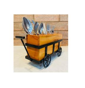 Porte-couverts de vaisselle de décoration de maison au design admirable porte-couverts en bois fait main de qualité exclusive - Product Image 5