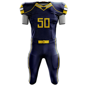 Uniforme de football américain pour hommes OEM de haute qualité 100% polyester, couleur unie, respirant, séchage rapide, taille plus, short SPORTS - Product Image 2