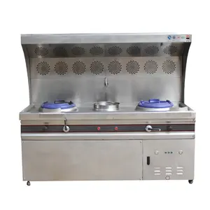 Kelv nhà hàng thép không gỉ xe tải thực phẩm với BBQ hút thuốc 95% khói máy lọc cho 2.5m than nướng thịt nướng gas xử lý máy móc